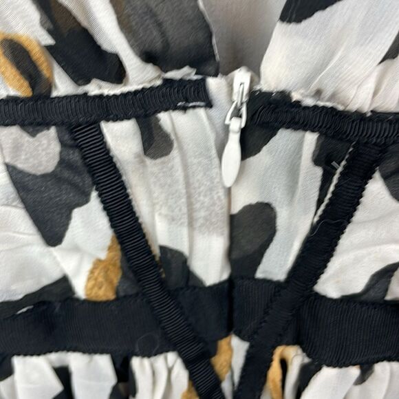 Victoria’s Secret Leopard Print Sleeveless Baby Doll Flowy mini dress Y2K size 0 - Picture 5 of 13